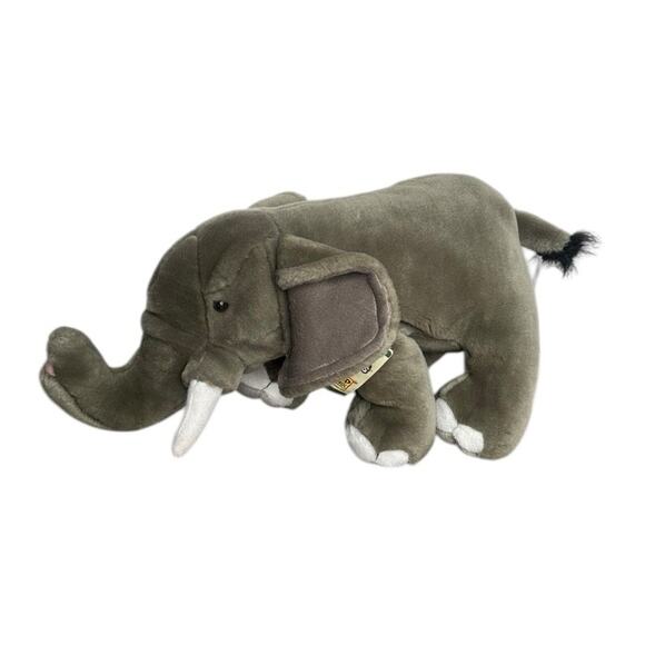 Vintage Cuddlekins Wild Republic 2003 Stuffed Plush 12" Elephant Gray 80084 - Picture 2 of 12